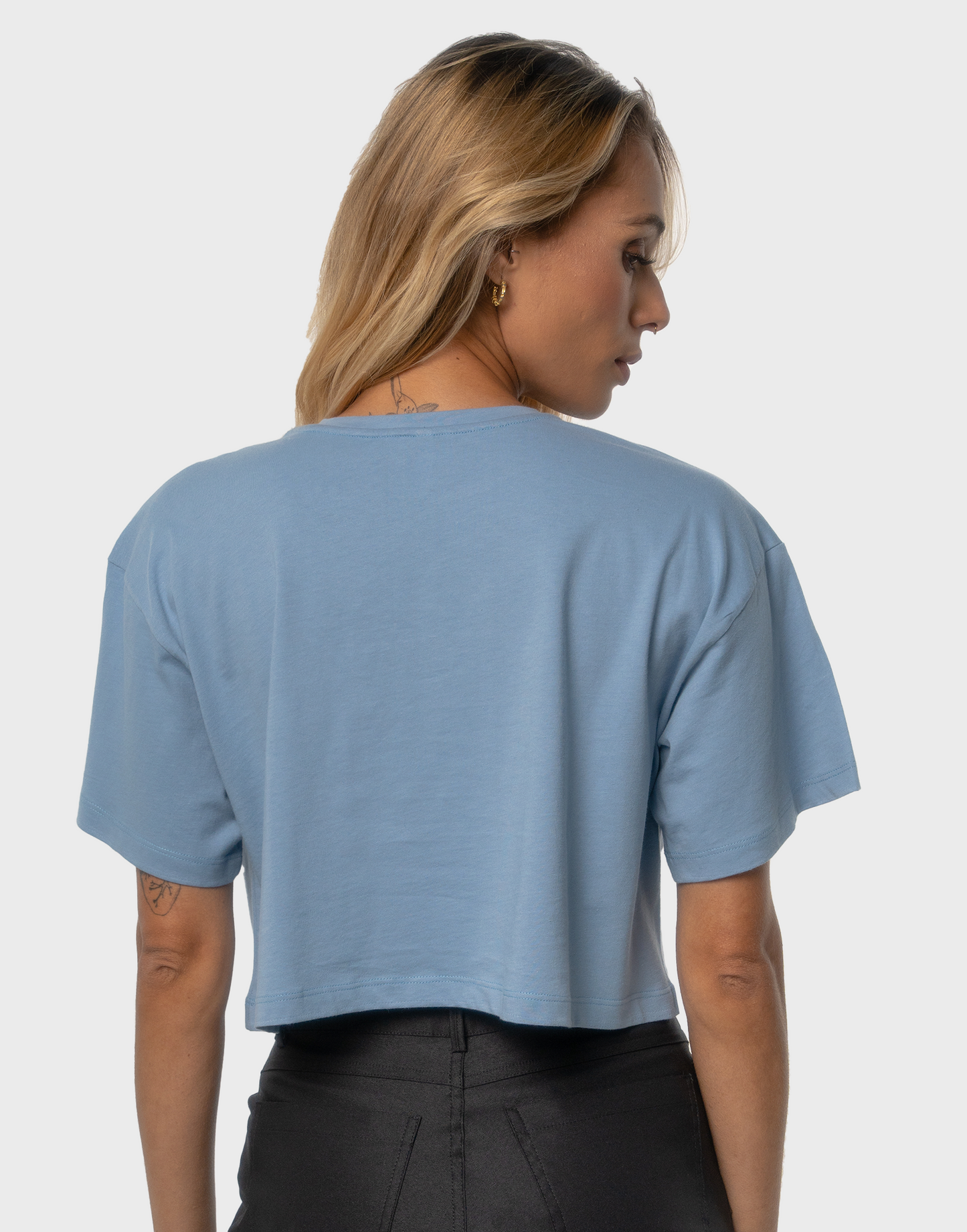 T-Shirt Crop BEREKET  - Azul