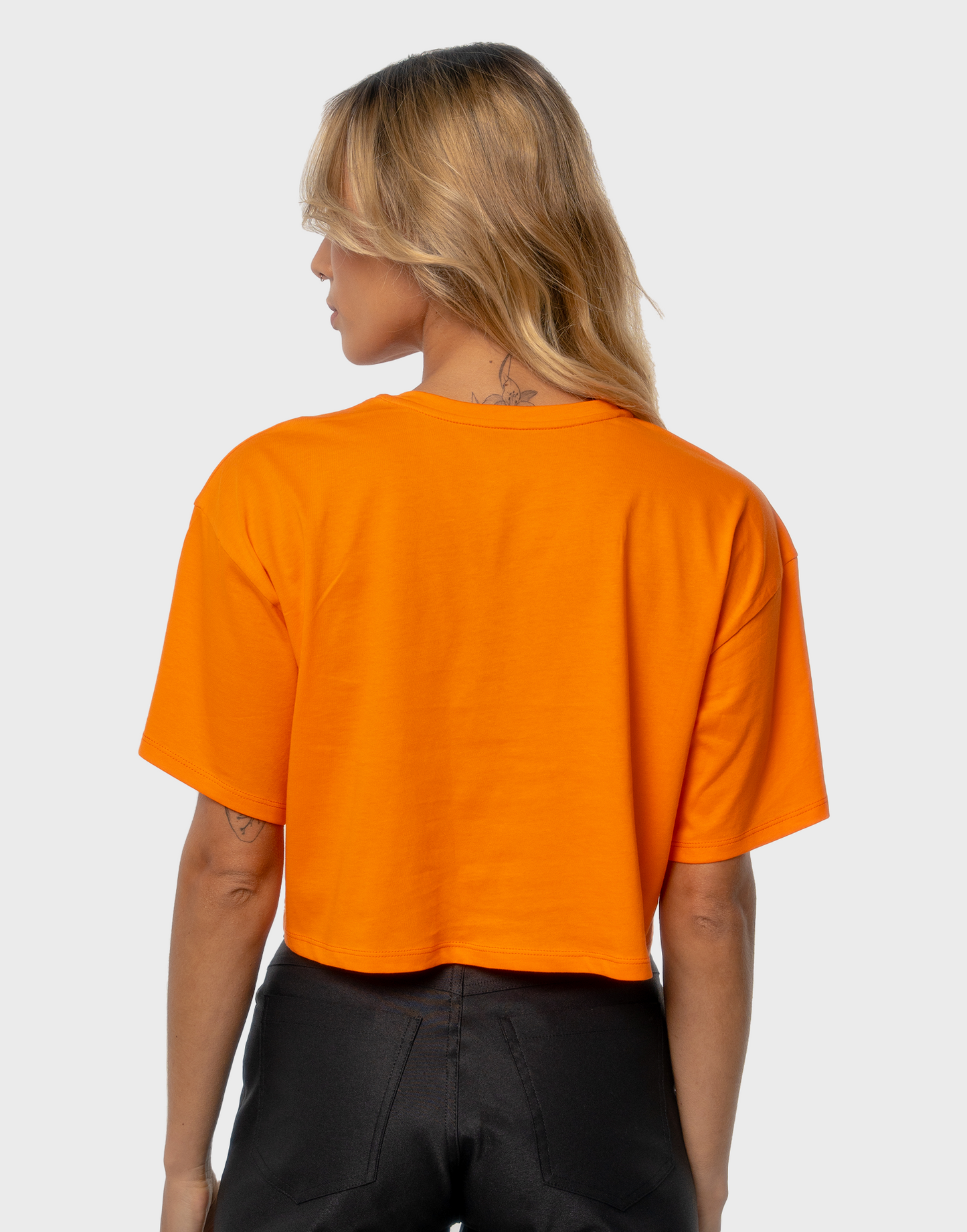 T-Shirt Crop BEREKET - Naranja