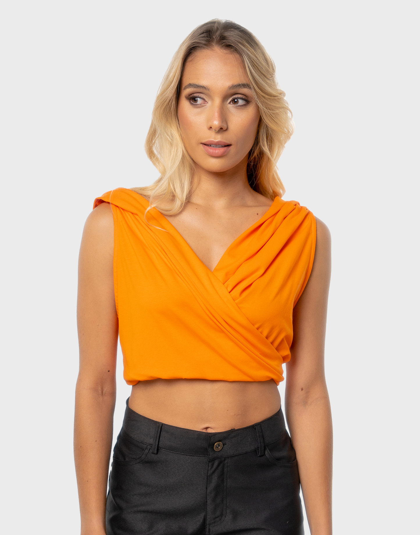 Blusa multifuncional - Naranja