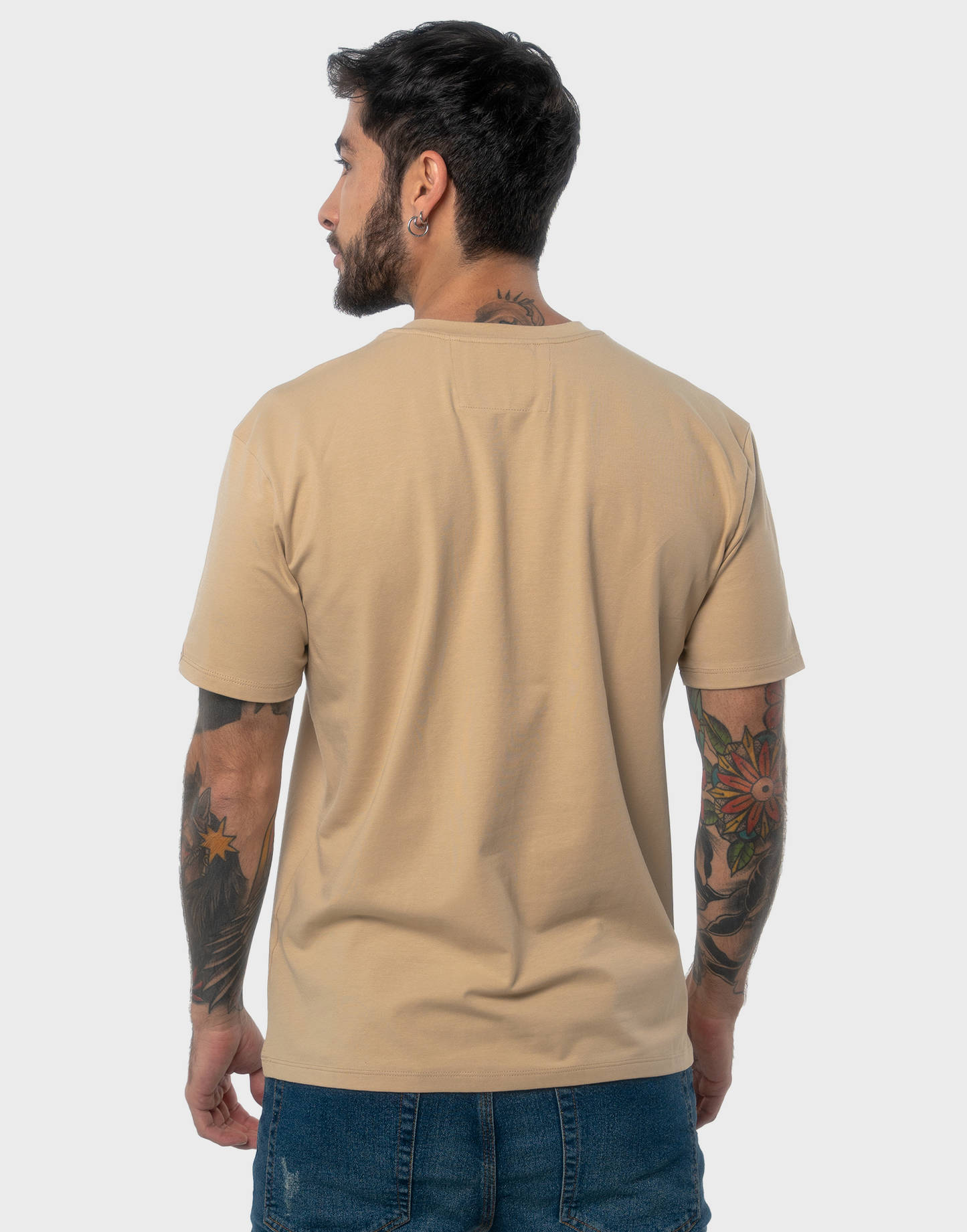 Camiseta hombre beige - N/C